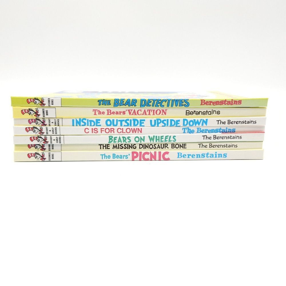 The Berenstain Bears Kid Beginner 7 Book Lot I Can Read It All By Myself Cat Hat - Picture 2 of 2